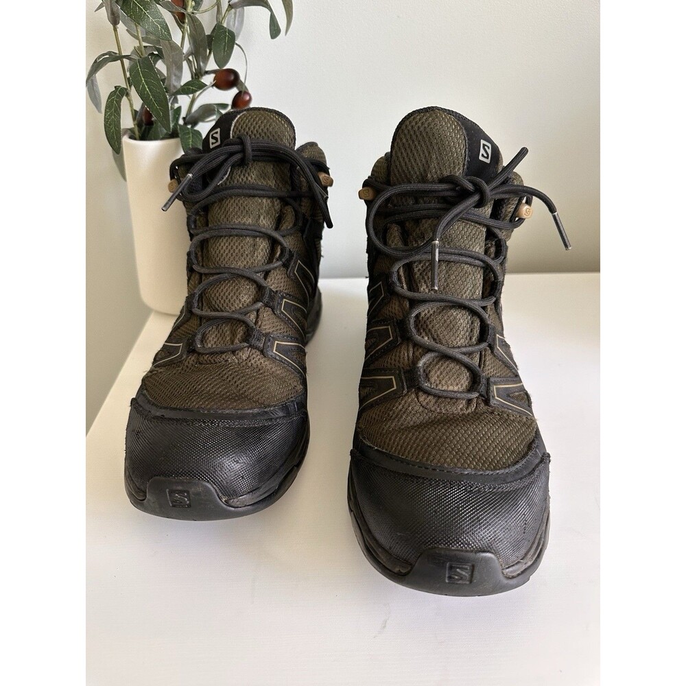 Salomon X Ultra 3 Mid GTX Hiking Boots Men’s 9 Burnt Olive Green Gore-Tex - Picture 2 of 8